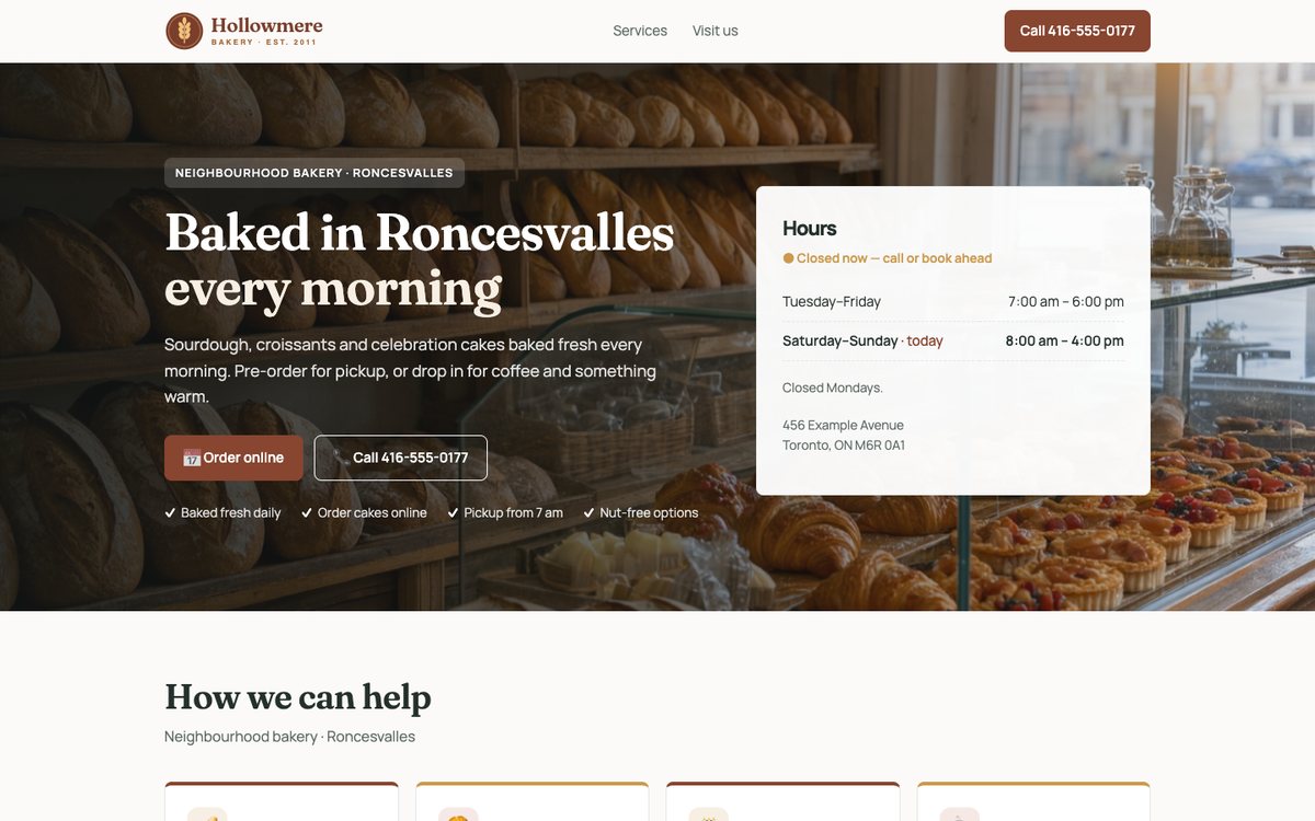 After: the rebuilt website