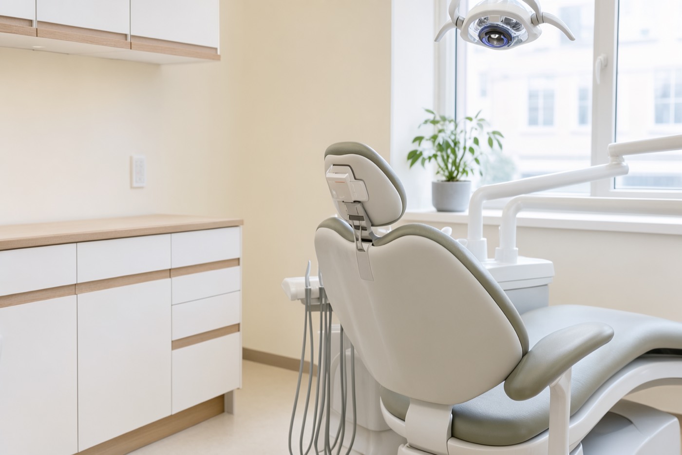 A bright, modern dental treatment room